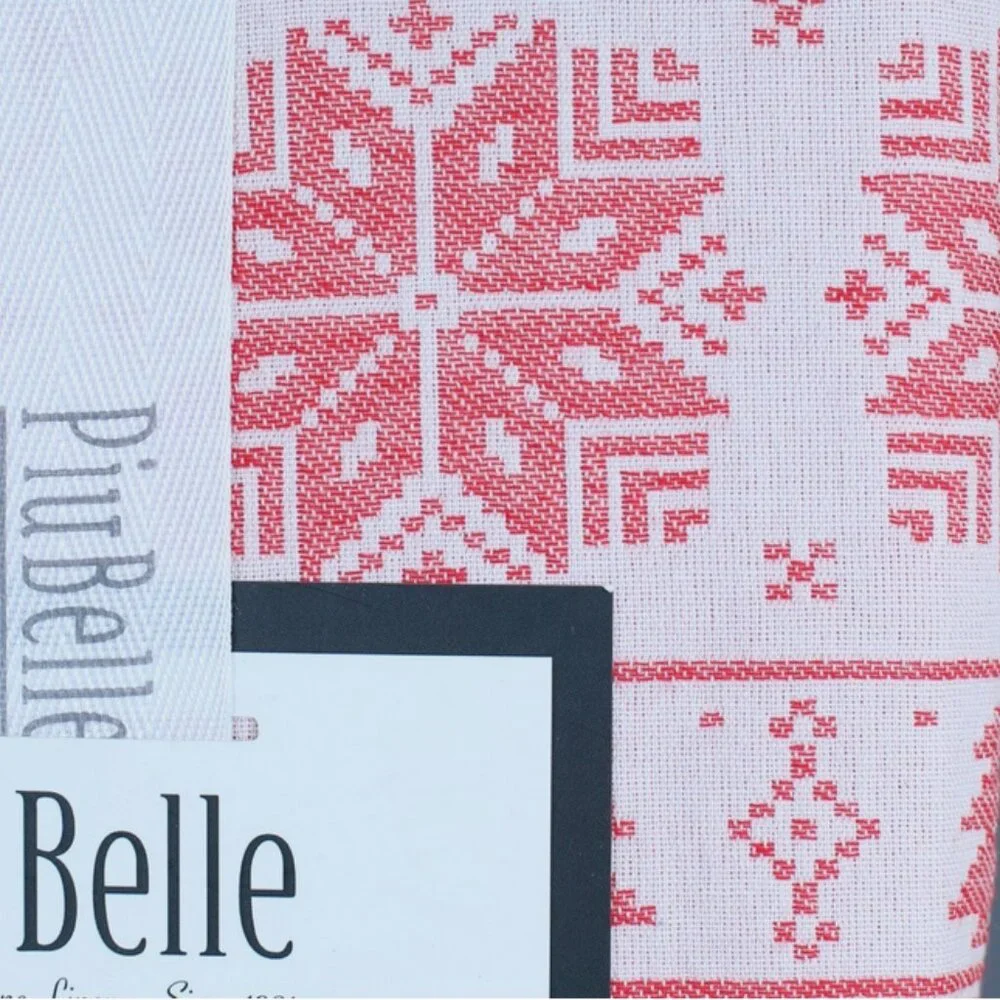 PiuBelle Fair Isle Cotton Fabric Shower Curtain 72